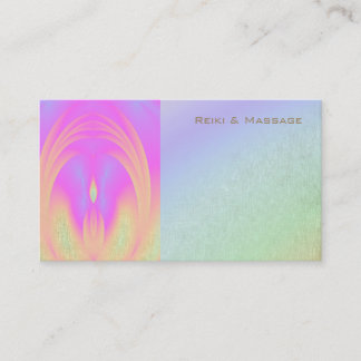 Cartões de visitas de Reiki do arco-íris do anjo