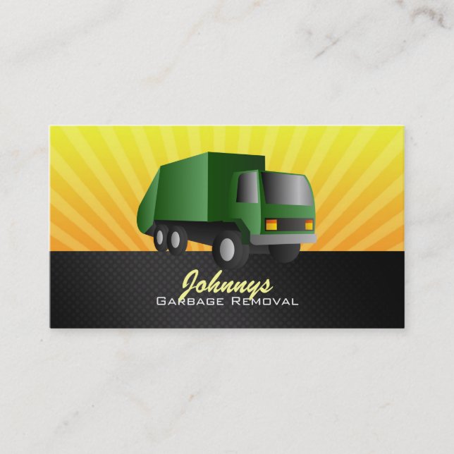 Cartões de visitas de Removale do lixo (Frente)