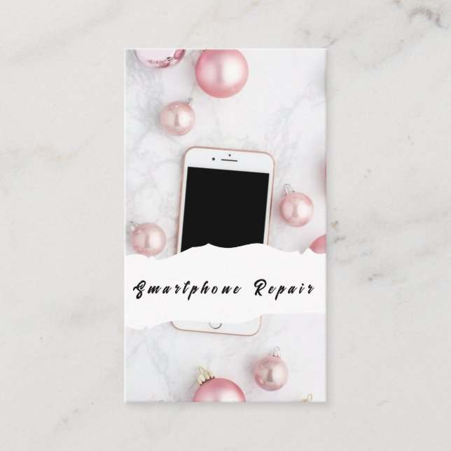 Cartões de visitas de Reparo de Telefone celular S (Frente)