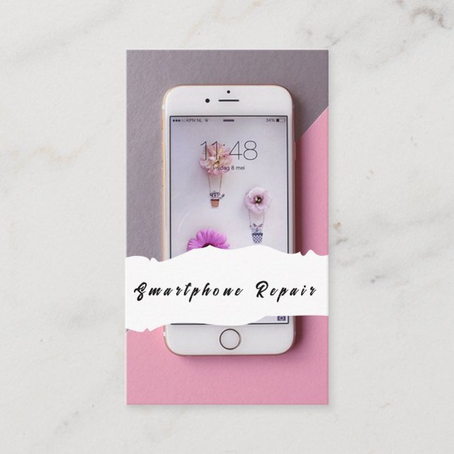 Cartões de visitas de Reparo de Telefone celular S (Frente)