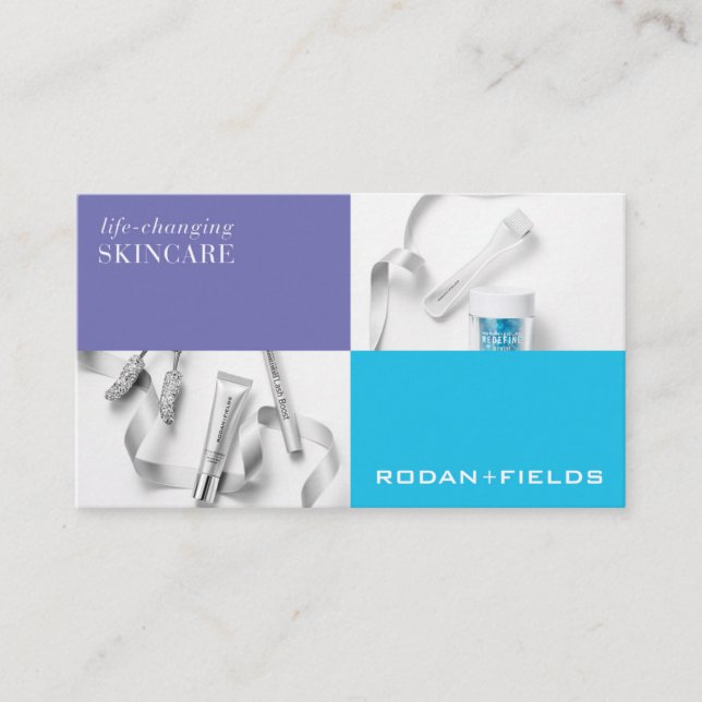 Cartões de visitas de Rodan e Fields (Frente)