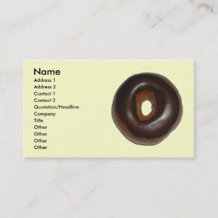 Cartões de visitas de rosquinha