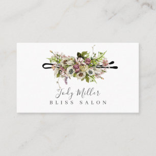 Cartões de visitas de salões de Bobby Pin Hair F