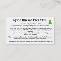 Cartões de visitas de Sensibilização para a Doença