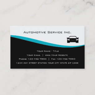 Cartões de visitas de serviço automotivo
