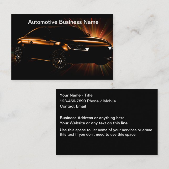 Cartões de visitas de serviço detalhados mais frio (Frente/Verso)