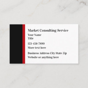 Cartões de visitas de serviços de consultoria mo