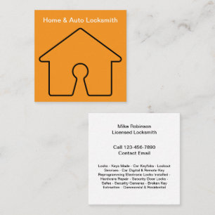 Cartões de visitas de Serviços Domésticos do Locks