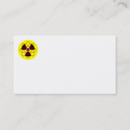 Cartões de visitas de Sinal de Radiação e Atom