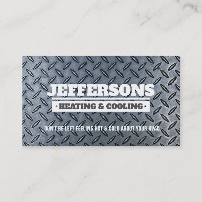 Cartões de visitas de Slogans HVAC (Frente)