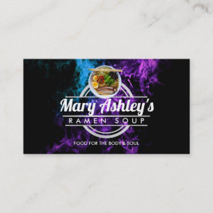 Cartões de visitas de Soup Ramen Personalizáveis