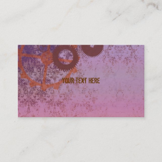 Cartões de visitas de Steampunk (Frente)