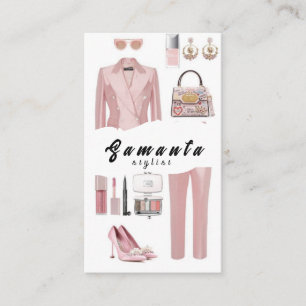 Cartões de visitas de Stylist de Moda Moderna