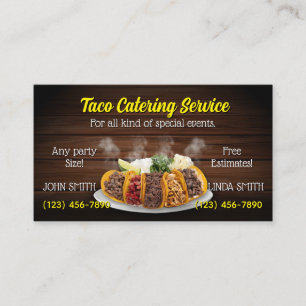 Cartões de visitas de Taco Dervice