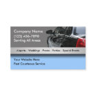 Cartões de visitas de táxi