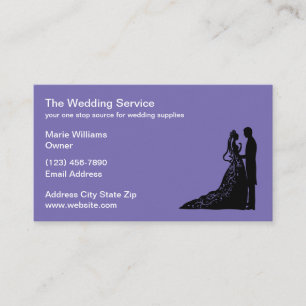 Cartões de visitas de Tema de Casamento Design Mod