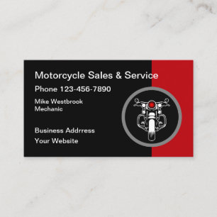 Cartões de visitas de Tema de Motocicleta legal