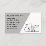 Cartões de visitas de Tema do Science Lab<br><div class="desc">Modelo de cartão de negócios temático do laboratório de ciência criado com vidraria de teste de laboratório e layout clássico de cartão de visita. Projetado para um laboratório de testes médicos,  serviços de genealogia ou laboratório de testes científicos.</div>