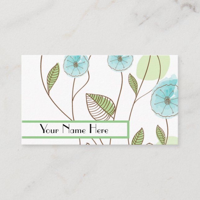 Cartões de visitas de tendências (Frente)