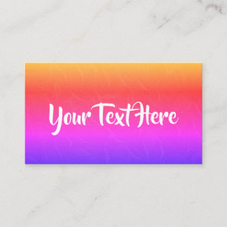 Cartões de visitas de tendências