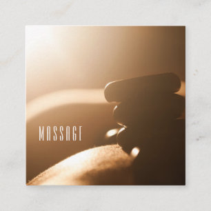 Cartões de visitas de terapia de massagem de cálcu