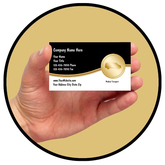 Cartões de visitas de Transporte Médico (Criador carregado)