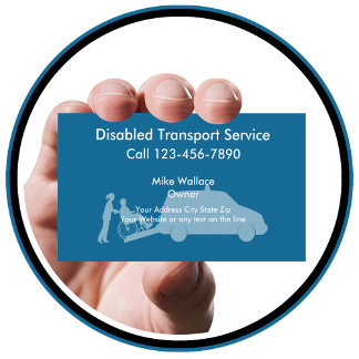 Cartões de visitas de Transporte Médico