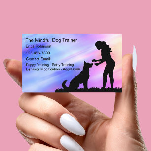 Cartões de visitas de Treinador de Cães Caninos