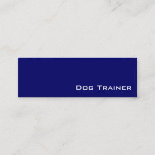 cartões de visitas de treinador para cães brancos 