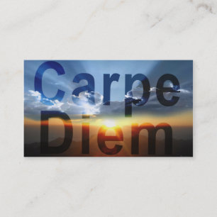 Cartões de visitas de treino de Carpe Diem
