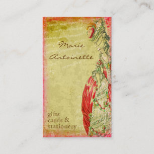 Cartões de visitas de Versalhes Marie Antoinette