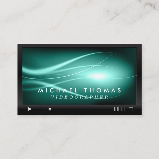 Cartões de visitas de Videographer (Frente)