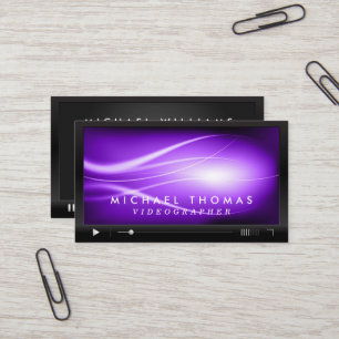 Cartões de visitas de Videographer