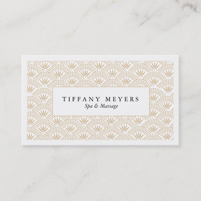 Cartões de visitas Deco Seigaiha (Frente)