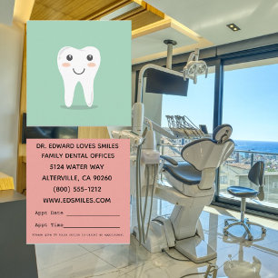 Cartões de visitas Dentistas Felizes dos Dentes d