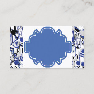 Cartões de visitas Design azuis
