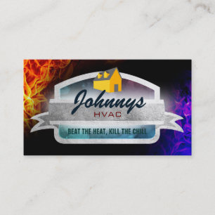 Cartões de visitas Design gráfico HVAC