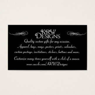 CARTÕES DE VISITAS DESIGNS KRW