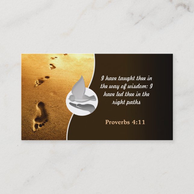 Cartões de visitas do acampamento da igreja com (Frente)