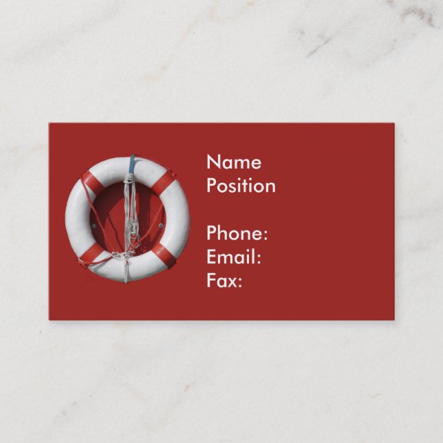 Cartões de visitas do Anel de Vida (Frente)