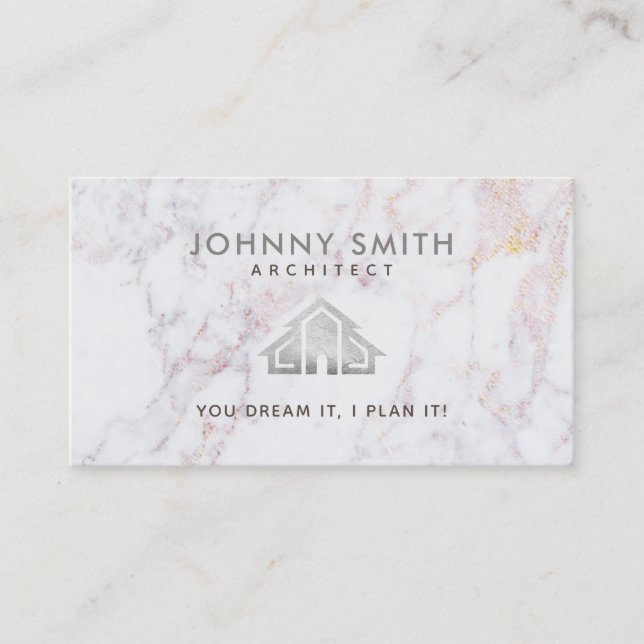 Cartões de visitas do arquiteto (Frente)