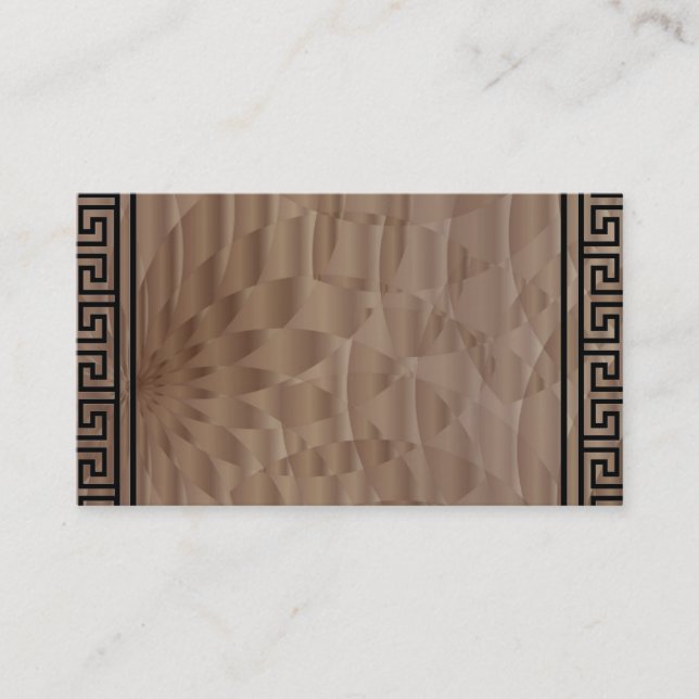 Cartões de visitas do Aztec Brown Designer (Frente)