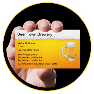 Cartões de visitas do Bar de cerveja