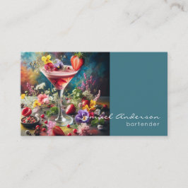 Cartões de visitas do barman