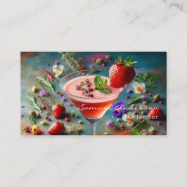 Cartões de visitas do barman