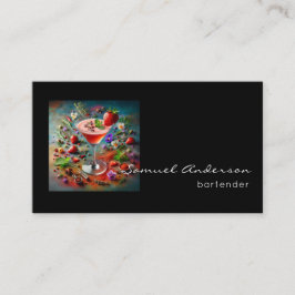 Cartões de visitas do barman