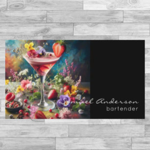 Cartões de visitas do barman