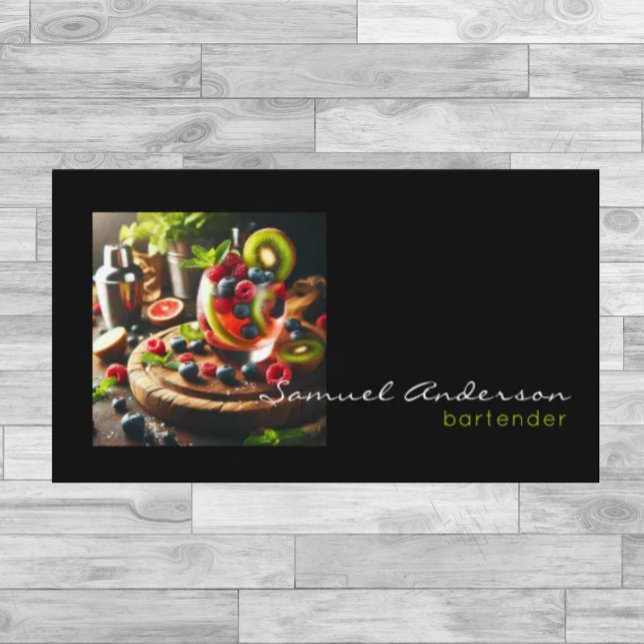 Cartões de visitas do barman (Criador carregado)