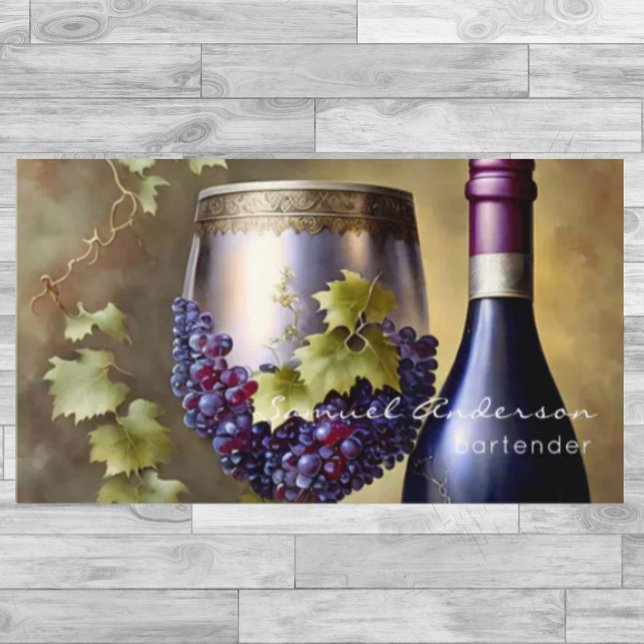 Cartões de visitas do barman (Criador carregado)