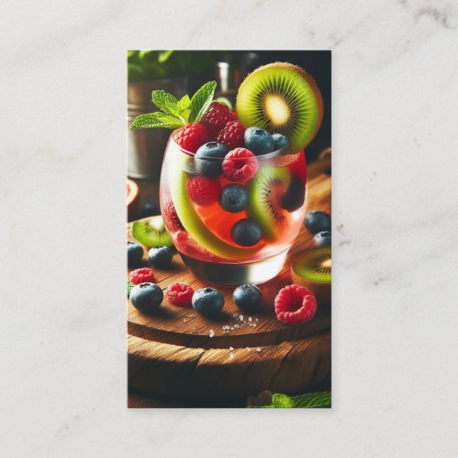 Cartões de visitas do barman (Frente)